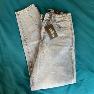 missguided riot high rise mom jeans